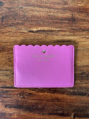 kate spade Hot Pink Scalloped Card Case